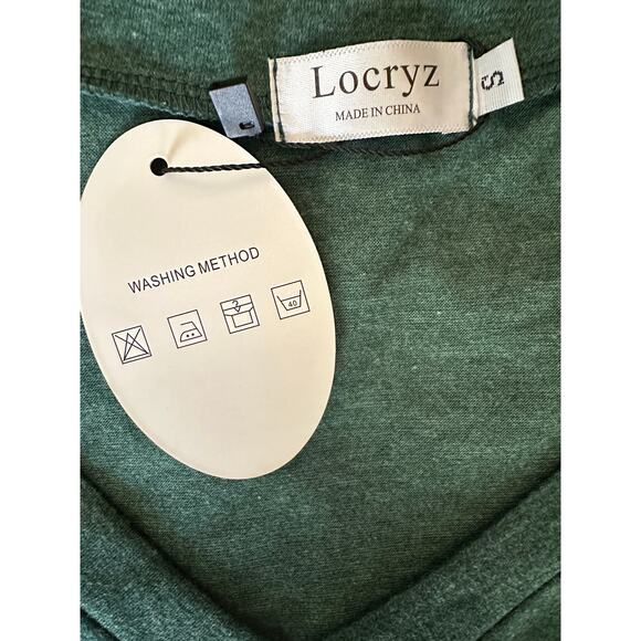 Locryz Green Knot Front‎ T-Shirt Dress | Size Small-NWT - Picture 4 of 6